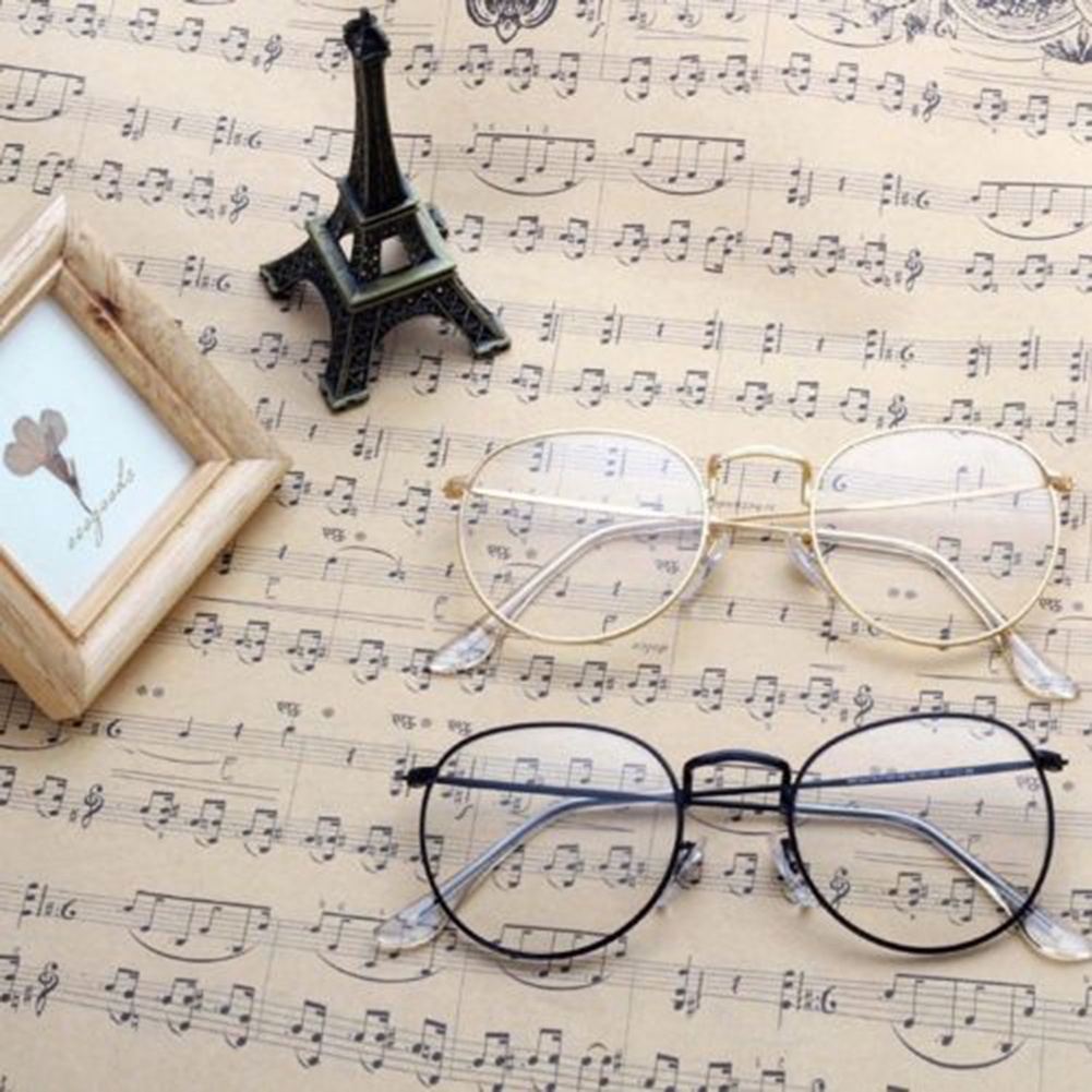 Kính mát gọng kim loại kiểu tròn phong cách vintage thời trang cho nữ