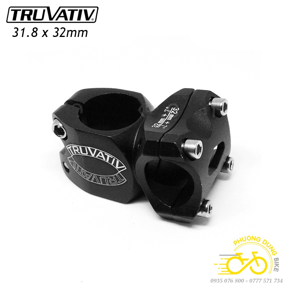 Pô tăng nhôm xe đạp TRUVATIV cỡ 31.8x32mm