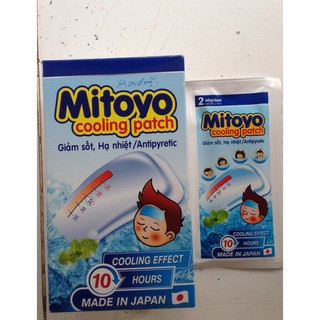 Mitoyo MIếng dán hạ sốt của Nhật (Bịch 2 miếng)