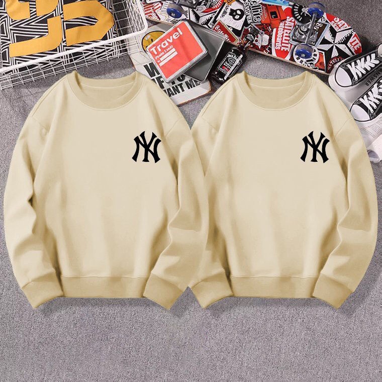 Áo sweater nam nữ phong cách NY oversize, Áo hoodie nỉ LOGO NY form rộng Unisex | BigBuy360 - bigbuy360.vn