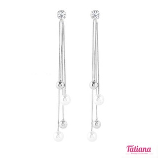 Bông tai dài tua rua ngọc - tatiana - eh2957