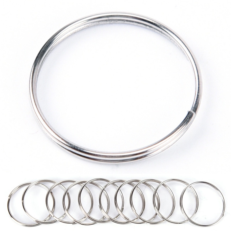 Bộ 10 Móc Khóa Niken Bằng Thép Mạ Điện Tiện Dụng