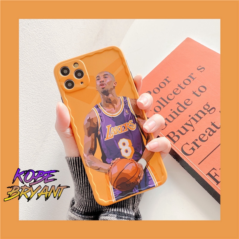 Ốp điện thoại in hình cầu thủ bóng rổ Lakers Kobe cho Iphone 11pro 11 Pro Max 7 8plus X Xr Xs Max SE2