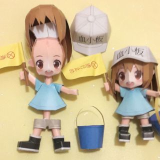 Mô hình giấy anime [Hataraku Saibou] Tiểu cầu-chan