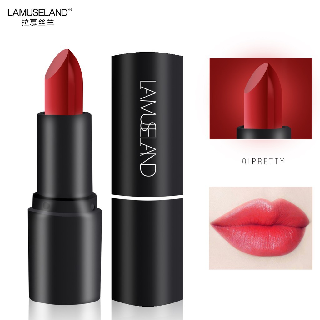 Son môi dưỡng ẩm chống nước 12 màu sắc tùy chọn