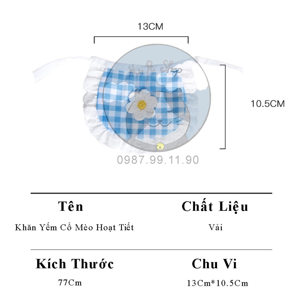 [Mới] Yếm Cổ Cho Chó Mèo Poodle Đáng Yêu Cao Cấp Đa Dạng  Chất Liệu Vải Vòng Cổ Dành Cho Thú Cưng