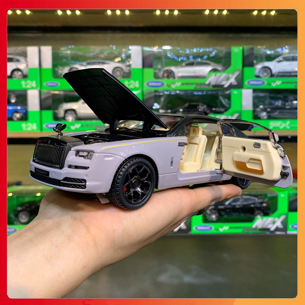 Mô hình xe Rolls Royce Wraith tỉ lệ 1:22 Double Horses