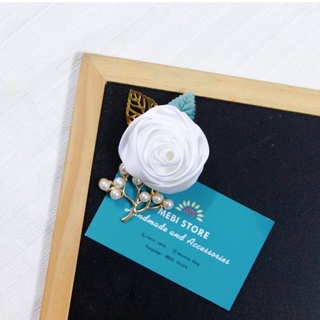 Hoa cài áo handmade, cài vest hoa hồng búp NOBOX