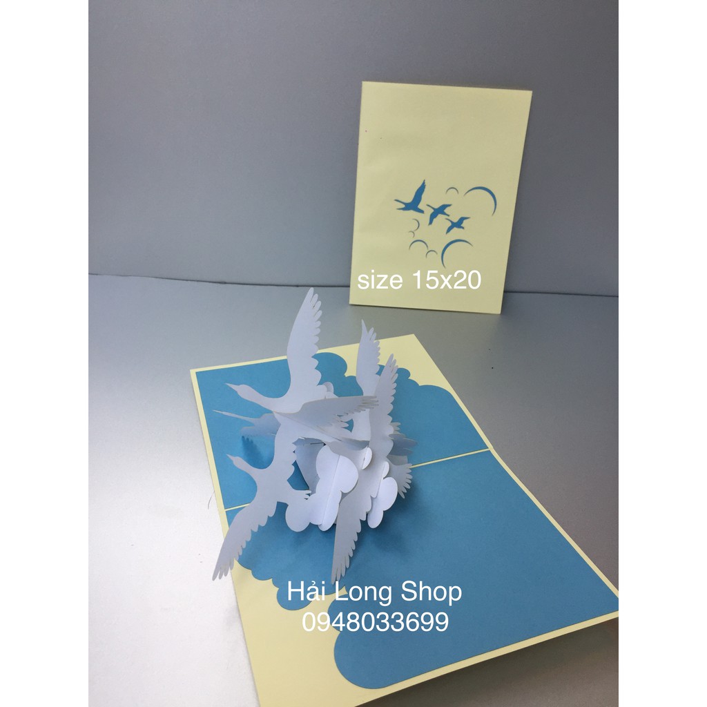 Chim Bồ Câu ( Bird )- Thiệp 3D