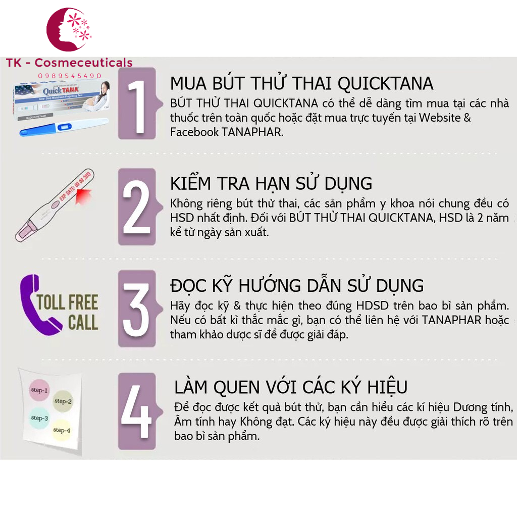 Bút Thử Thai Quick Tana - An Toàn - Chính Xác - Hiệu Quả