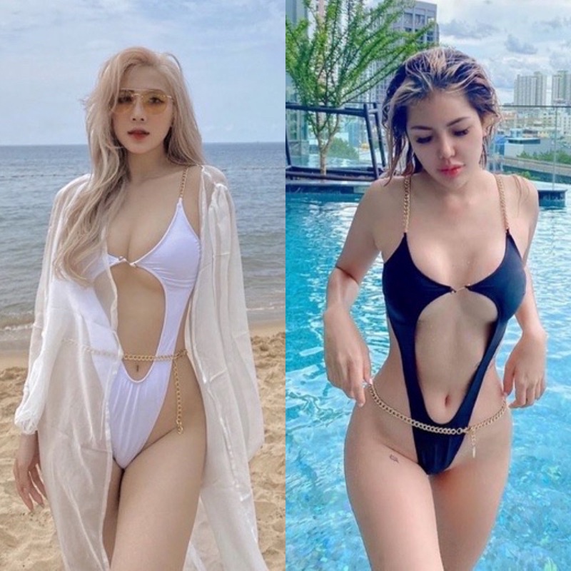 BODYSUIT MIX XÍCH ĐEN/TRẮNG/VÀNG/HỒNG QUẦN THONG/LỌT KHE