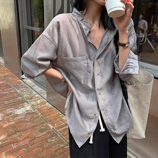 Áo sơ mi nữ xuyên thấu