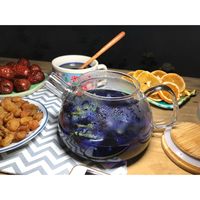 Combo trà Bạch cúc- hoa nhài- bình thuỷ tinh nắp gỗ. Giá sỉ inbox