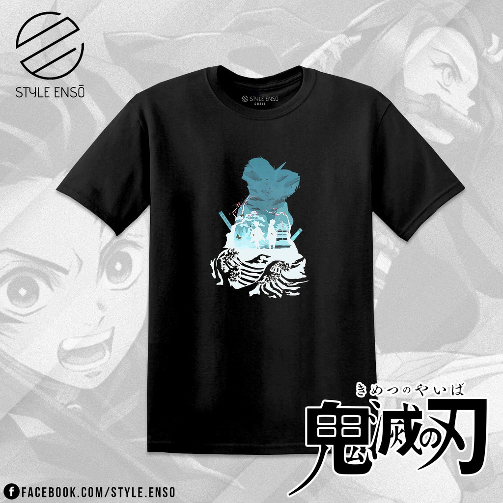 Mẫu áo in hình Demon Slayer - Kimetsu No Yaiba Shinobu x Giyuu T- - Customized T- Printing  cực ngầu