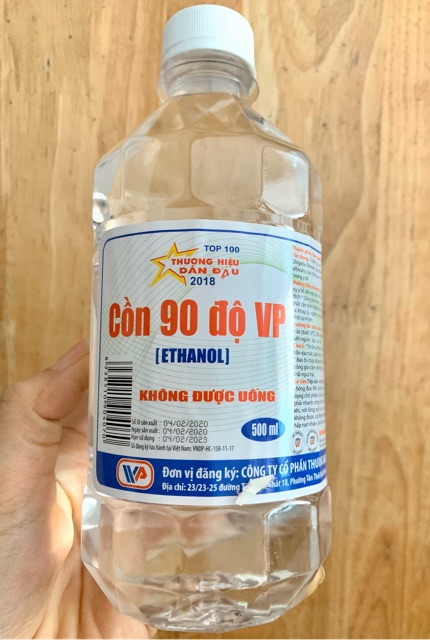 Cồn 90 độ Vĩnh Phúc sát khuẩn 500ml - Cồn trắng 90 độ VP