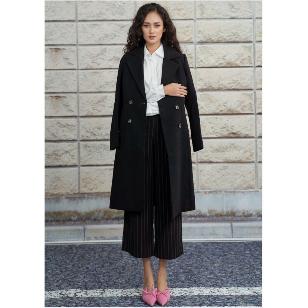 Áo khoác măng tô túi tròn A851 NỮ TNG