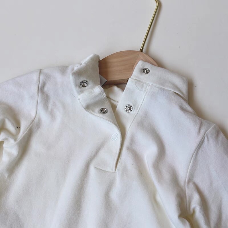 Body chip dài tay màu trắng dư xịn cho bé