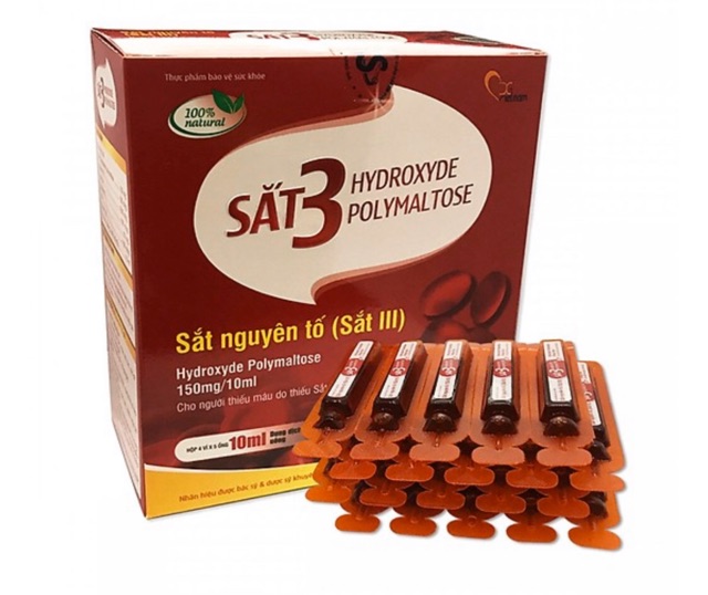 Sắt 3 Hydroxide Polymaltos - ống uống bổ sung sắt nguyên tố - 20 ống x 10ml | BigBuy360 - bigbuy360.vn