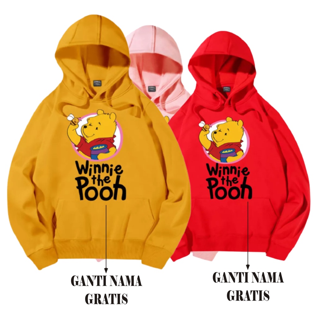Áo hoodie Họa Tiết Gấu POOH Dễ Thương Cho Bé 3 4 5 6 7 8 9 15 11 11 Tuổi