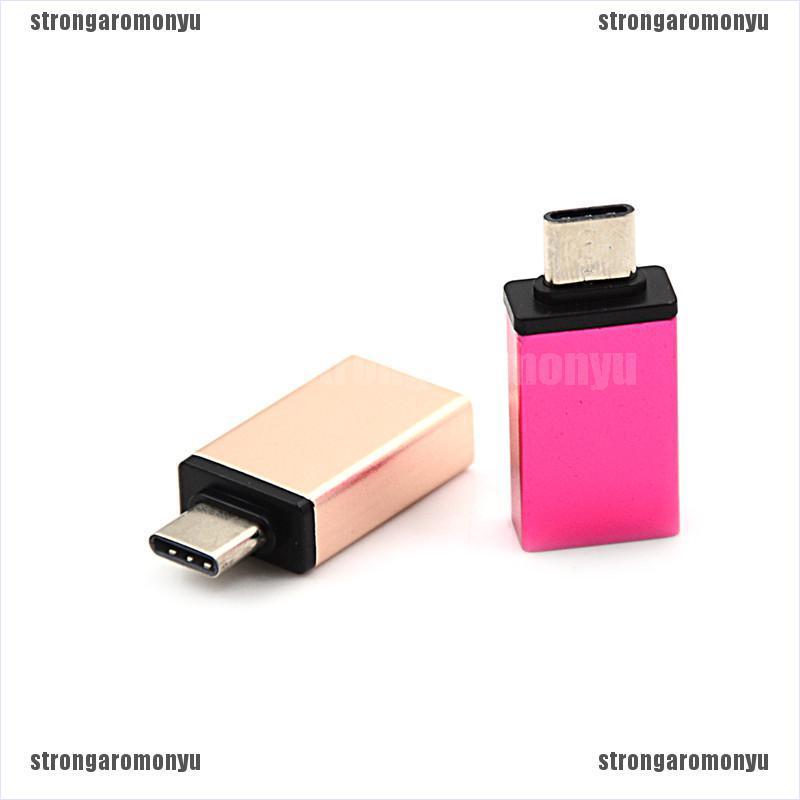 1pc Usb Type C Male To Usb 3.0 Female Sync Sync Adapter For Phone Macbook (St)