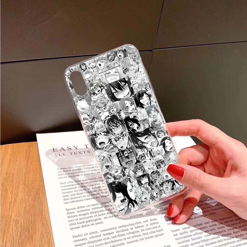 SAMSUNG Ốp Lưng Điện Thoại Trong Suốt Ta88 Ahegao Cho Samsung Galaxy A10 A10S A20 A30 A20S A30S A40 A40S A50 A50S A70 A70S