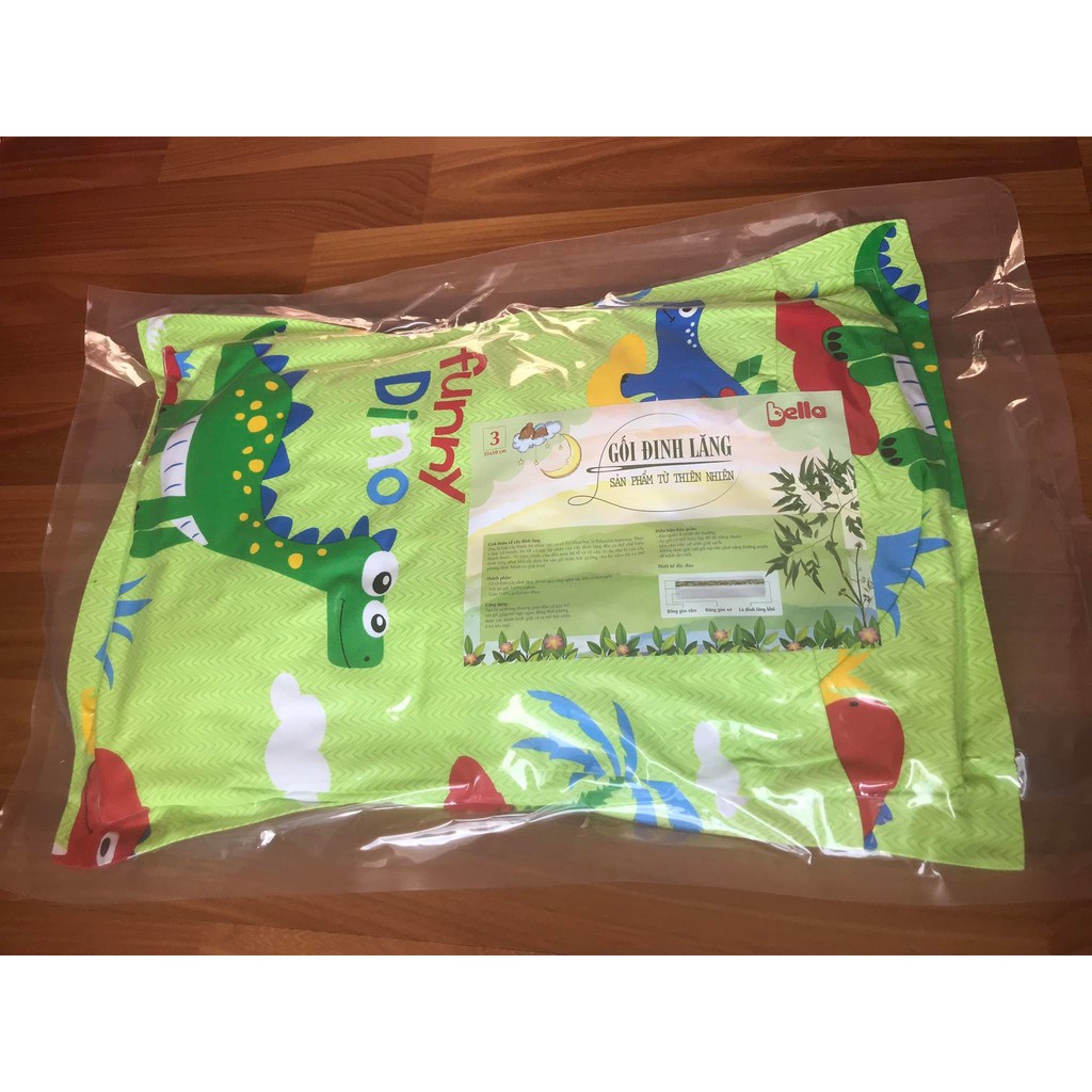 Gối Nằm Lá Đinh Lăng Bella 100% Cotton Thắng Lợi Số 3 30 X 50cm Giúp Bé Ngủ Ngon