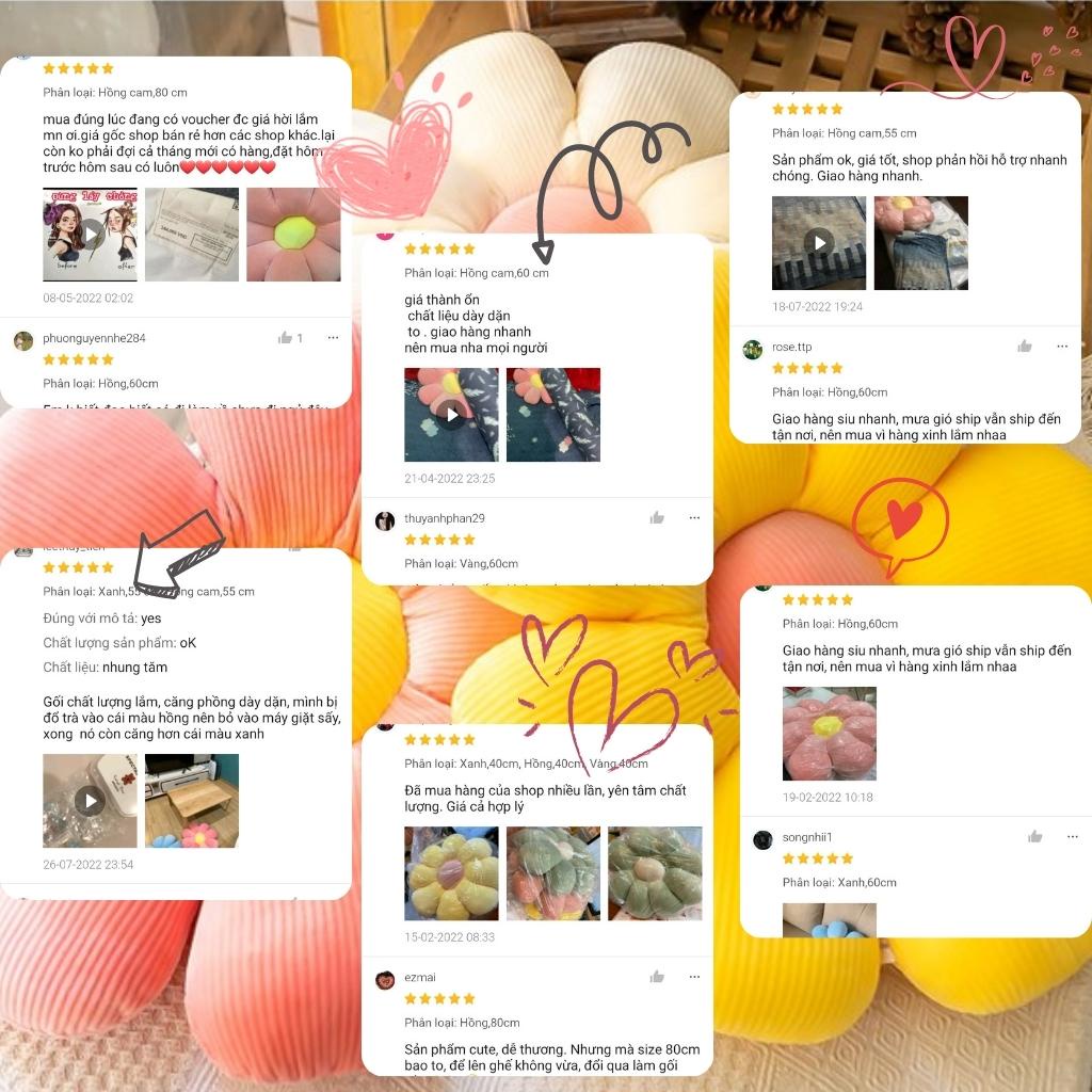 Đệm tựa lưng ghế văn phòng, sofa, ngồi bệt thiết kế hình bông hoa mềm mại xinh xắn Dreamhome