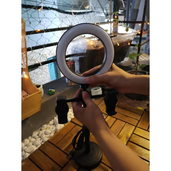 Đèn Livestream Để Bàn 2 Kẹp Điện Thoại Gọn cứng cáp | BigBuy360 - bigbuy360.vn