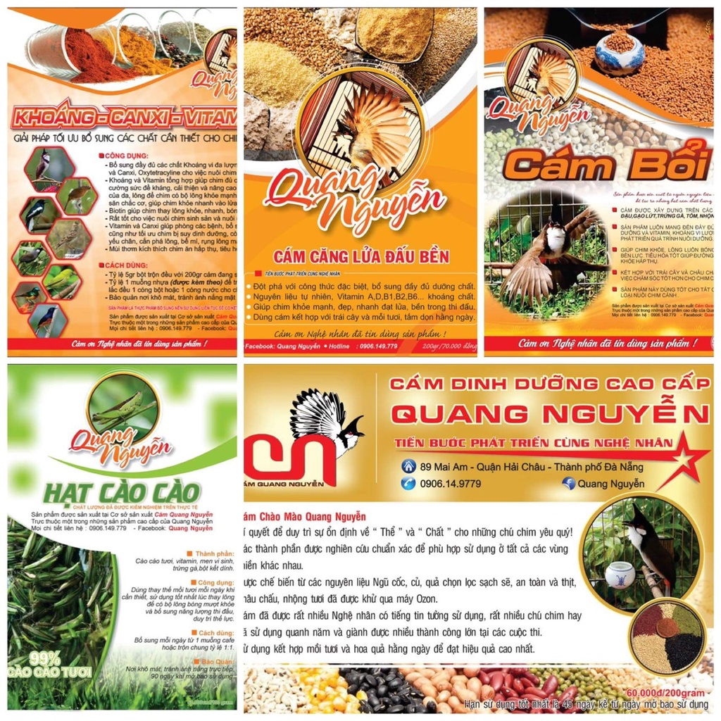 Cám chào Mào Quang Nguyễn - Cám Dinh Dưỡng Cao Cấp