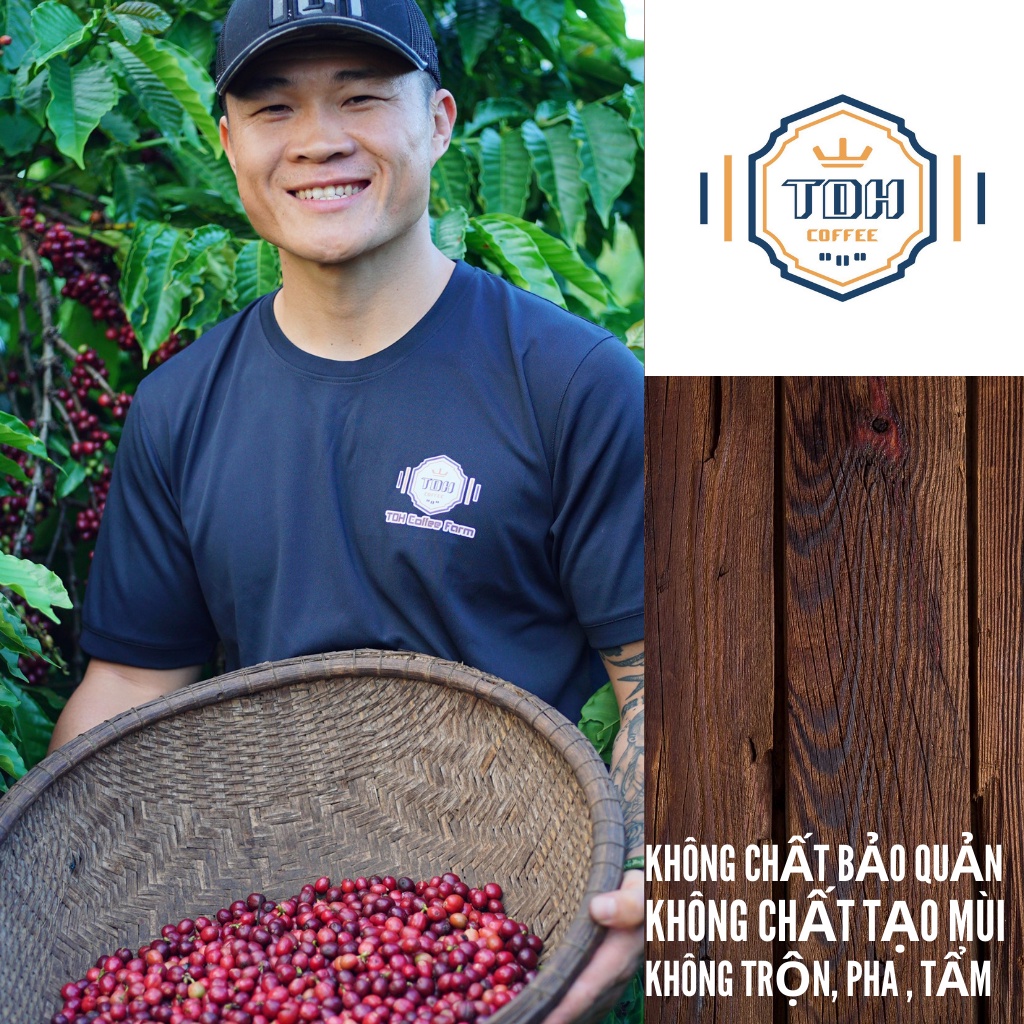 Cà Phê Robusta Dak Lak. 100% Cà Phê Nguyên Chất Rang Mộc, Giảm Cân Không Chất Bảo Quản- TDH Coffee TDH02