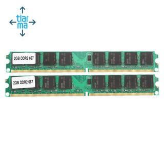 Bộ 2 ram 2gb ddr2-667 mhz pc2-5300 ecc 240-pin cho máy tính