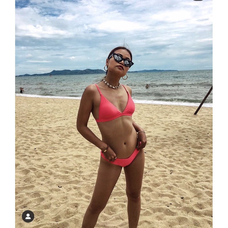 [ MẪU HOT+ FEEDBACK]Bikini neon hai mảnh cổ v sexy