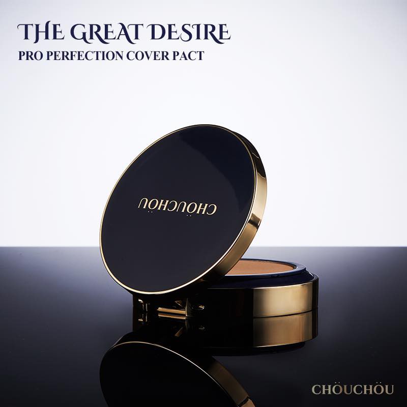 [Bí Quyết Cho Lớp Nền Hoàn Hảo] Phấn Phủ Kiềm Dầu, Che Phủ Tốt Chou Chou The Great Desire Pro Perfection Cover Pact .