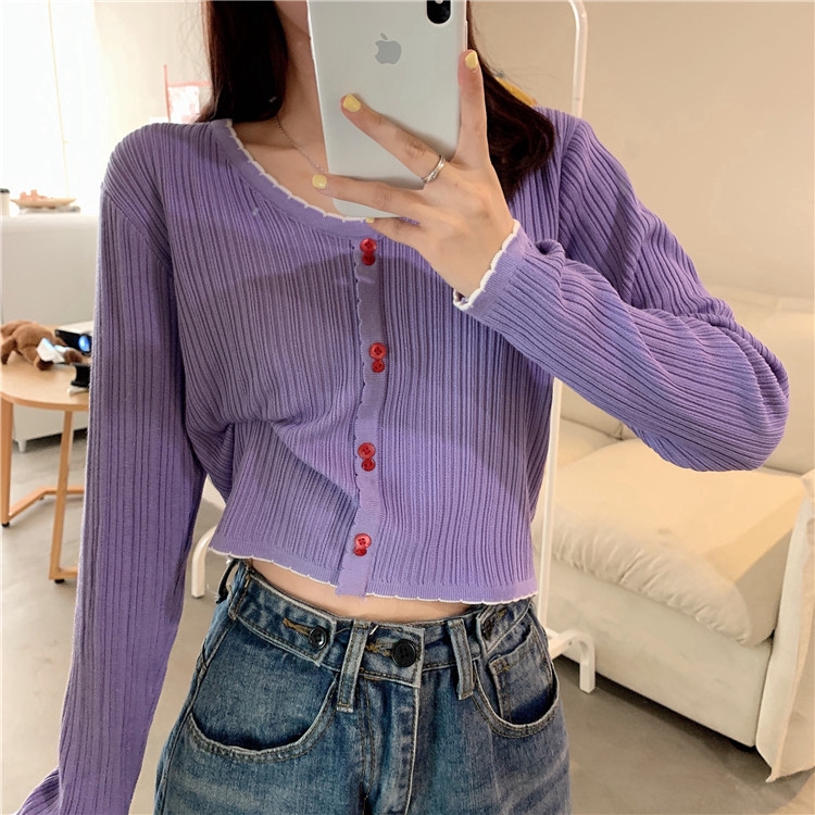 SUXI Áo Sơ Mi Nữ Tay Dài Kẻ Sọc Nhiều Màu