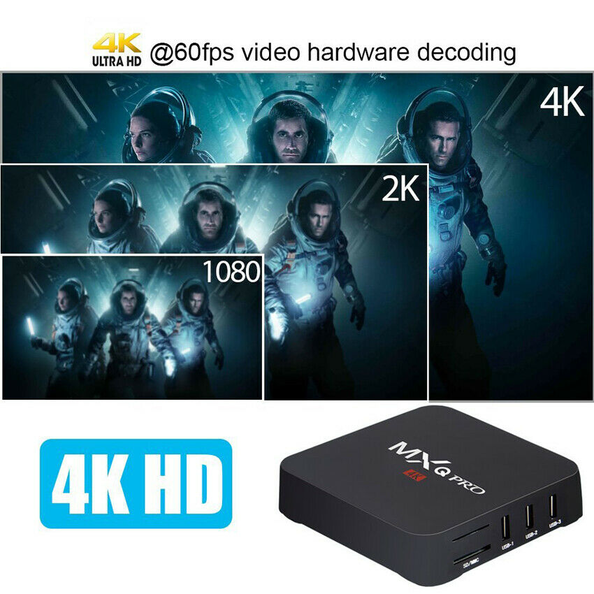 Tv Thông Minh Mxq Pro 4k 2.4g / 5ghz Wifi Android 9.0 1g + 8g Wifi Android 9.0 Quad Core Smart Tv