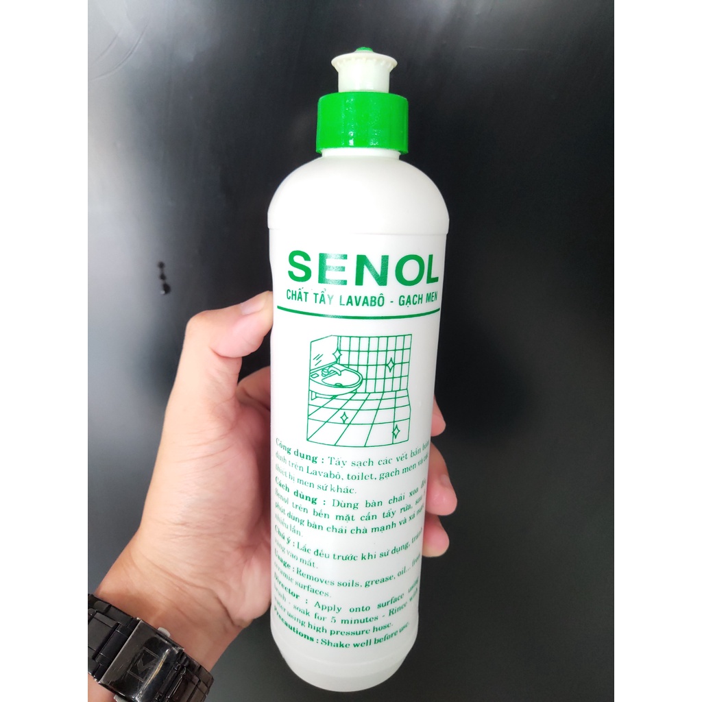 Tẩy vết trầy xước, ố trên bề mặt gạch men và sứ,lavabo dung tích 500ml Senol