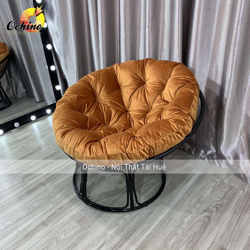 Ghế papasan Thư giãn cao cấp mây xịn 100%(full ghế và đệm)