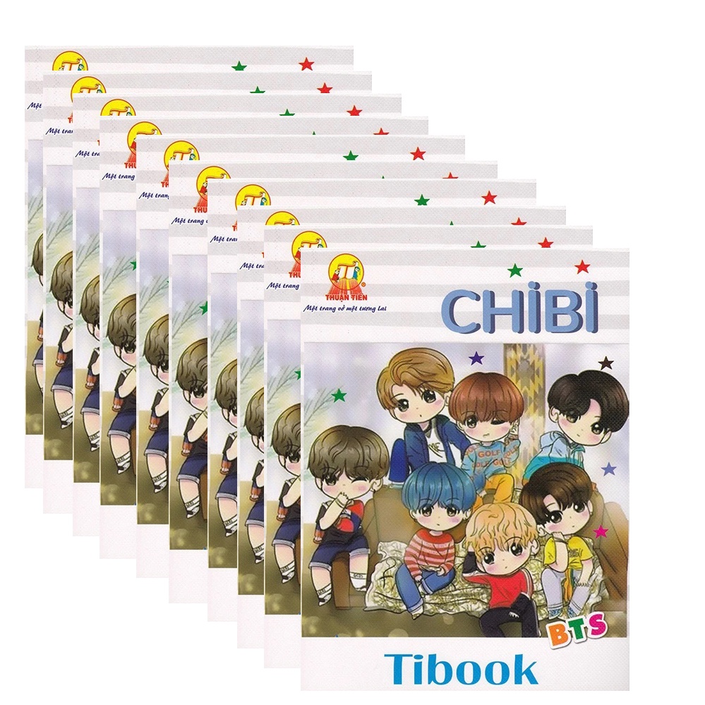 Lốc 10 Cuốn Tập Học Sinh Thuận Tiến Chibi BTS - 96 Trang - 8936141941716