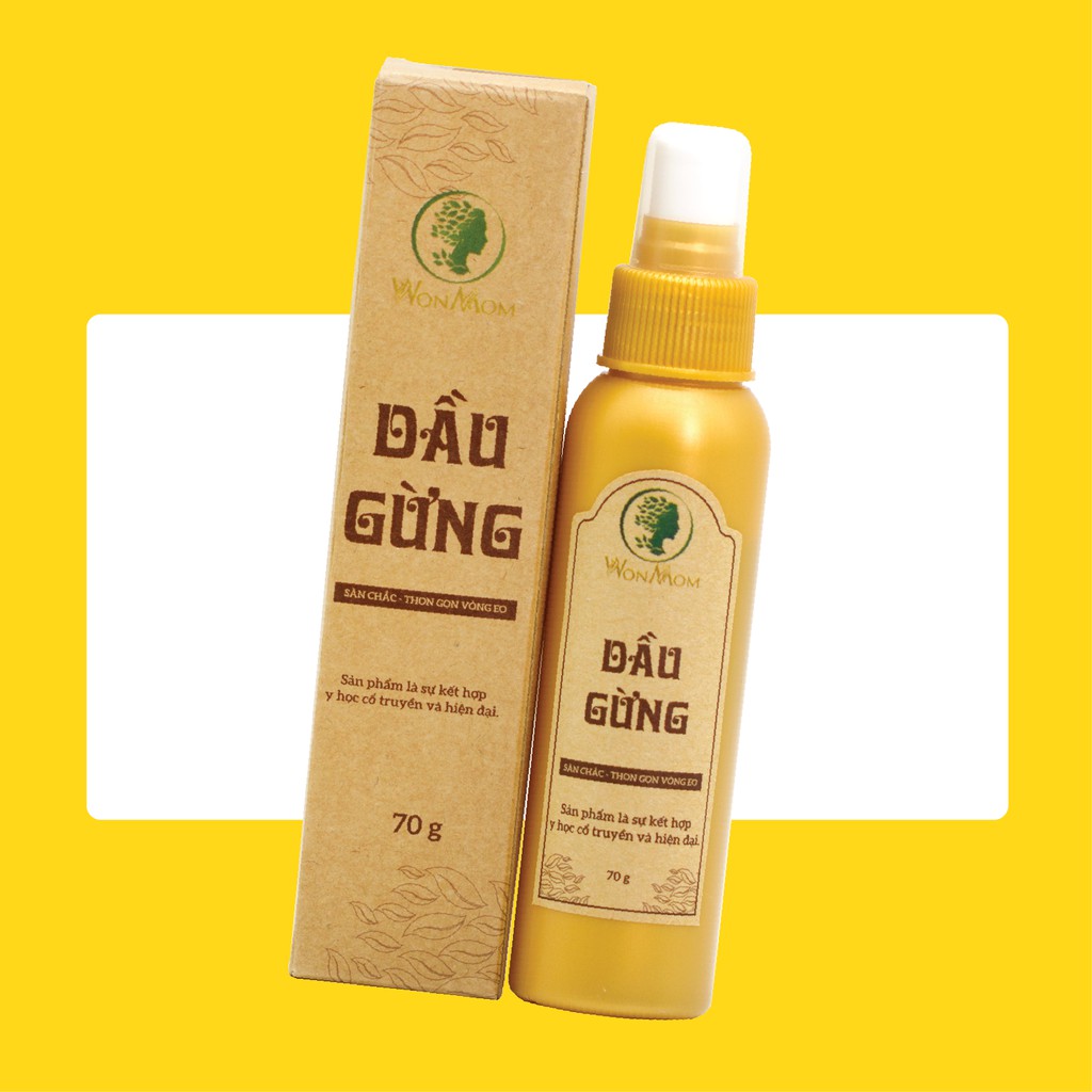 Dầu gừng WonMom 70gr massage bụng tan mỡ sau sinh dưới 3 tháng