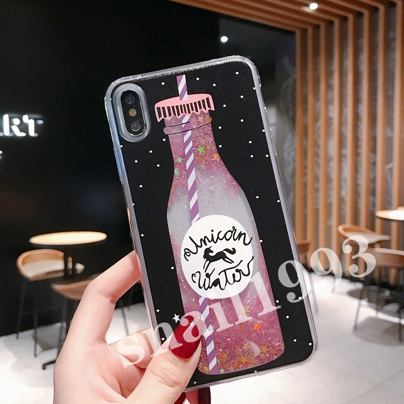 Ốp Điện Thoại Cát Chảy Hình Chai Soda Mùa Hè Cho Iphone X Xs Xr Xsmax 8 7 6 6s Plus