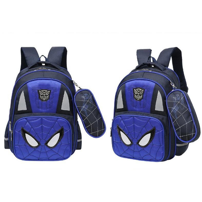Balo bé trai cấp 1 họa tiết siêu nhân hãng Kawaii (size lớn cho lớp 3, 4, 5)