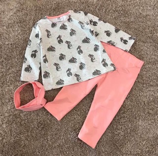 Bộ thỏ H&M kèm băng đô