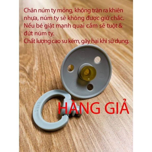 (Tặng kèm nắp trứng)Ti Giả BIBS Đan Mạch Chính Hãng.