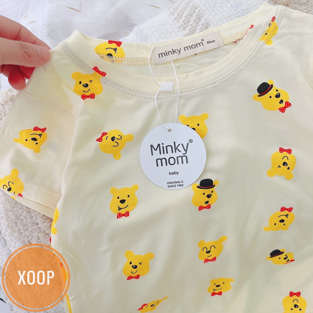 Xả hàng  Bộ cộc thun lạnh hàng minky mom họa tiết cô gái đi xe   shop phúc yến