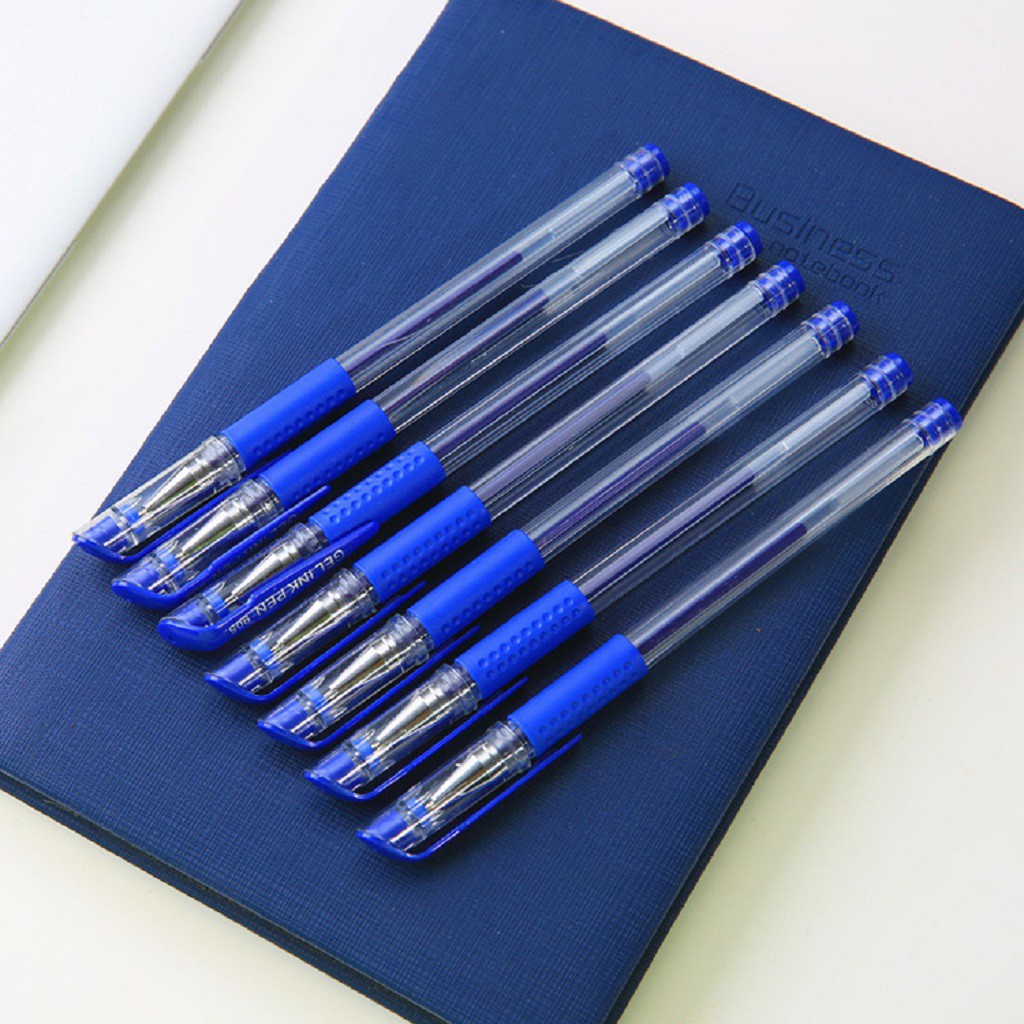 Set 100 bút bi thiên long bút bi nước đen xanh nhiều màu AZ18