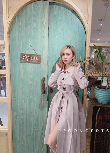 Áo vest cape kaki dài | BigBuy360 - bigbuy360.vn