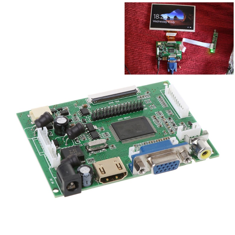 Bảng Mạch Điều Khiển Màn Hình Lcd Wnd At070Tn90 / 92 / 94 7inch Vga 50pin