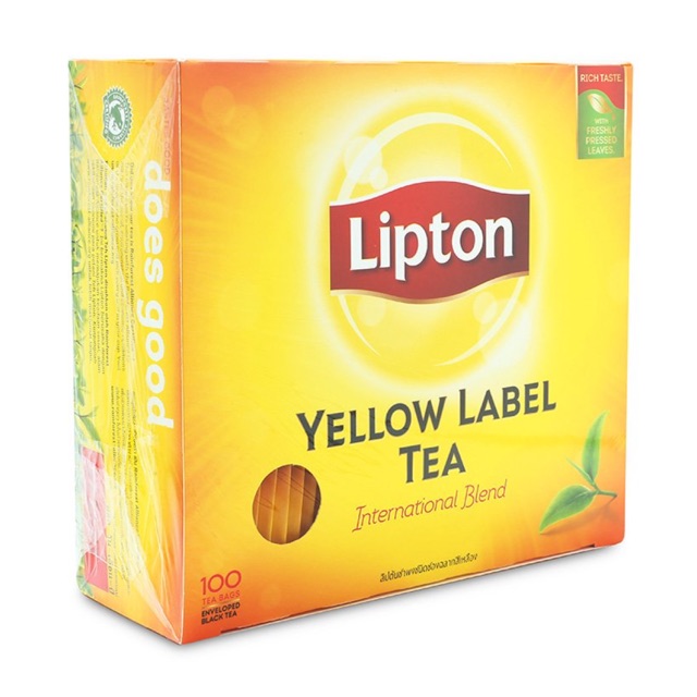 Trà Lipton nhãn vàng -Gói 100 túi nhún