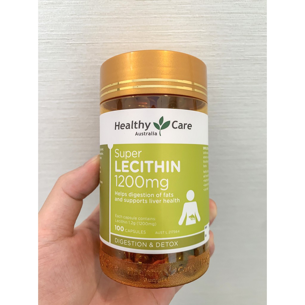 Mầm đậu nành đẹp da, cân bằng nội tiết tố Healthy Care Super Lecithin - Xuất xứ Úc