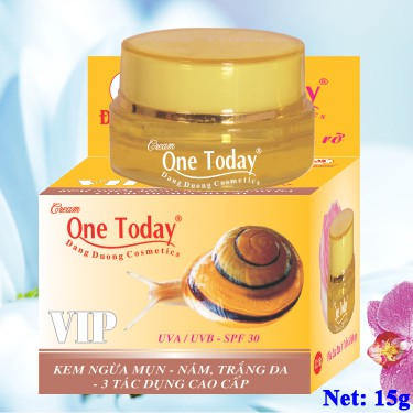 Kem Ngừa Mụn-Thâm Trắng Da 3 Tác Dụng ONE TODAY Vip 15g